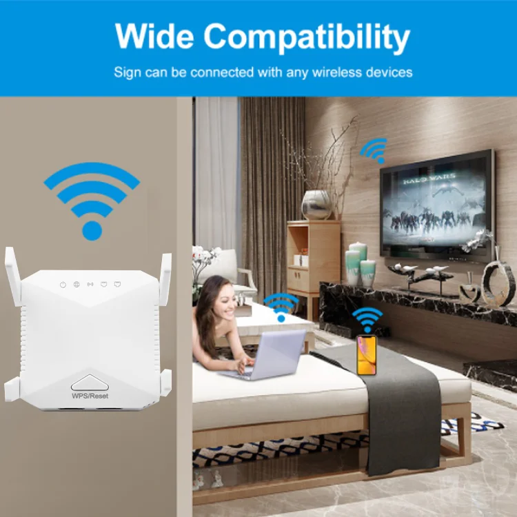 Hot Selling  Wifi Booster outdoor Wifi Amplifier 2/3/4/5g Signal Extender 300 1200mbps  Wifi Repeater Pro