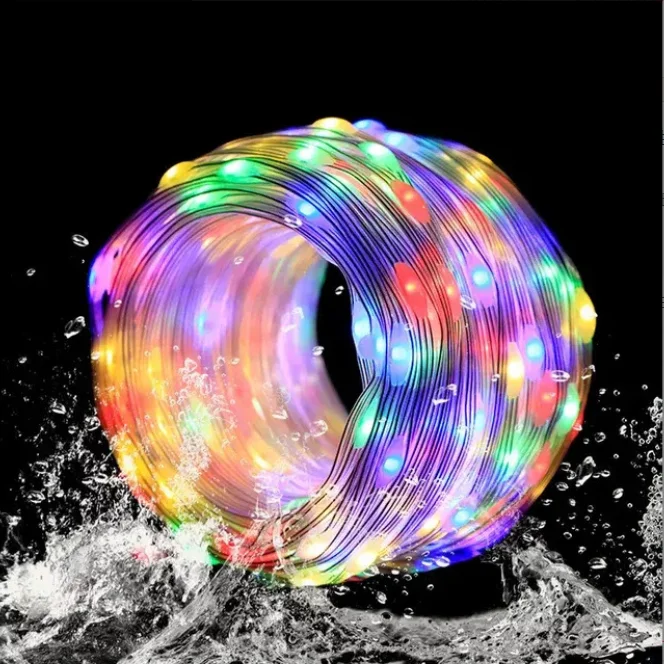 Micro Mini Copper Light with PVC Skin 50M 500LED Outdoor Christmas Lights for Decorative IP44  with transformer