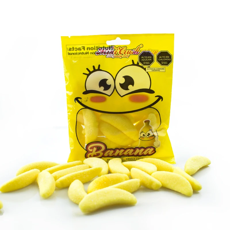 MiniCrush fruit shaped sour sweet candy hot selling christmas gummy candy bulk
