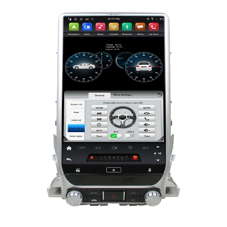 Tesla android 9 0 автомобильный мультимедийный плеер Автомобильный dvd mp3 gps радио для Toyota Land Cruiser LC200 2018 с Google Play/CarPlay