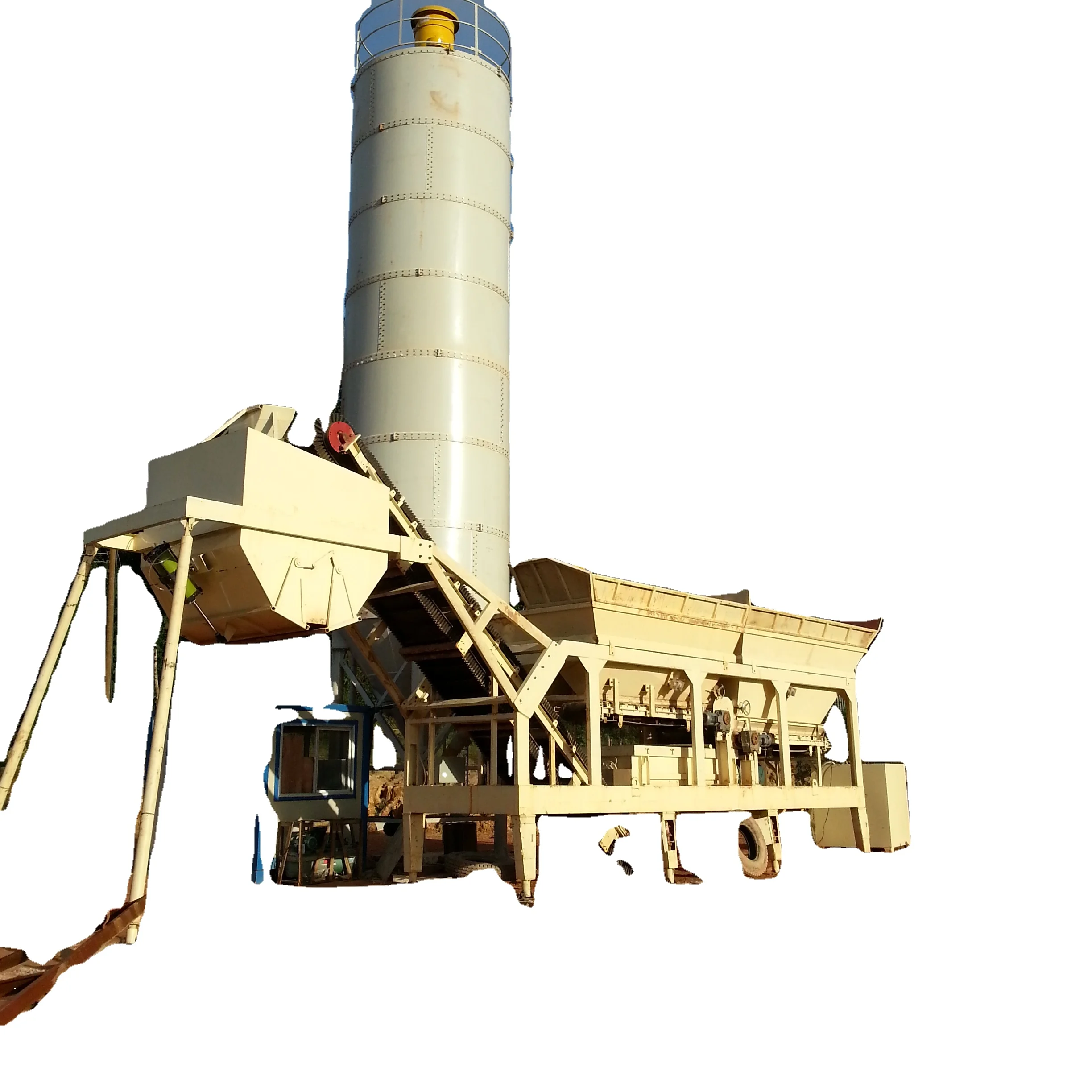 WBSY300 Mobile Stabilization Soil Mixing Machine Mobile portable concrete batch plants