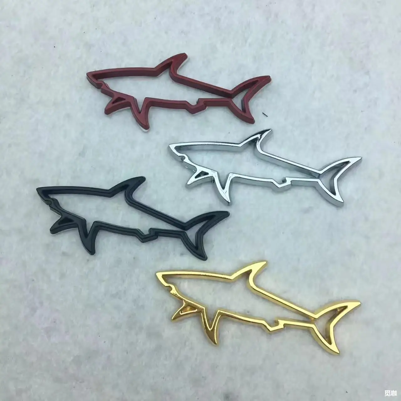 Customized new waterproof electroplated silver logo personalized printing car logo