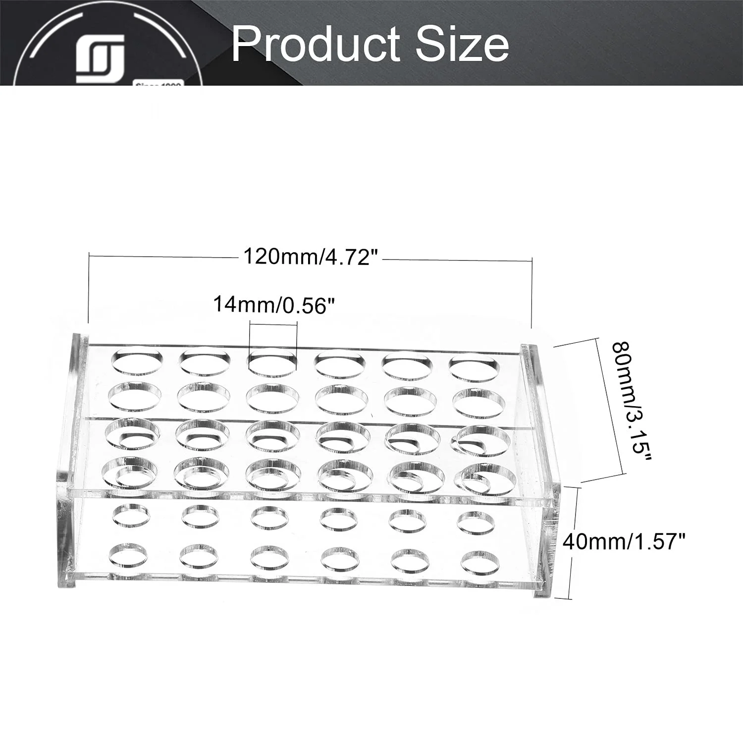 Прозрачный акриловый держатель для испытательной трубки, стойка, держатель для центрифуги, подставка из перспекса для лабораторного держателя