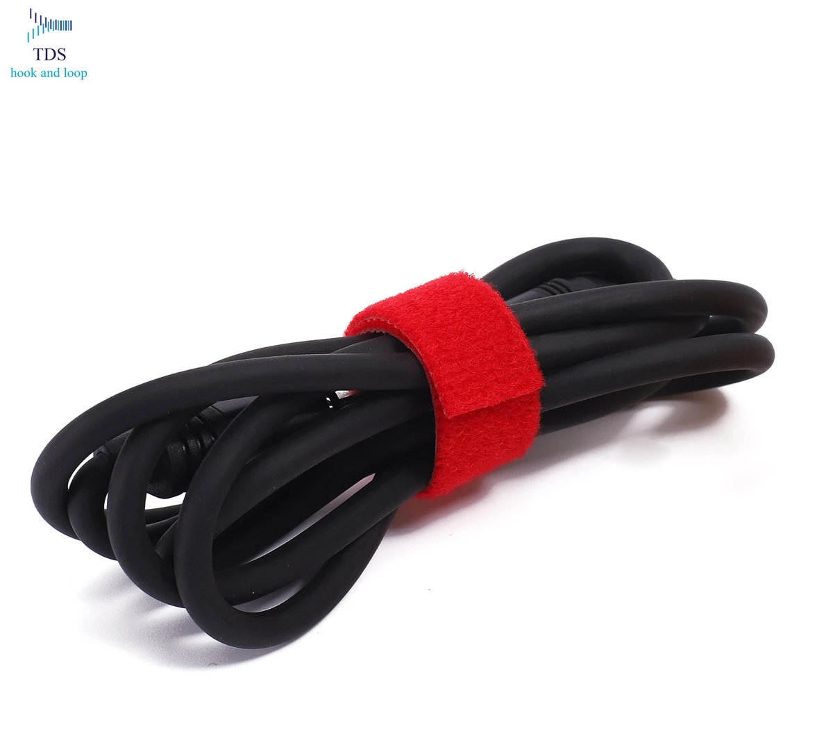 Stock Wholesale Back to Back Hook and Loop Strap Fastener Colorful Reusable Cable Ties elastic band