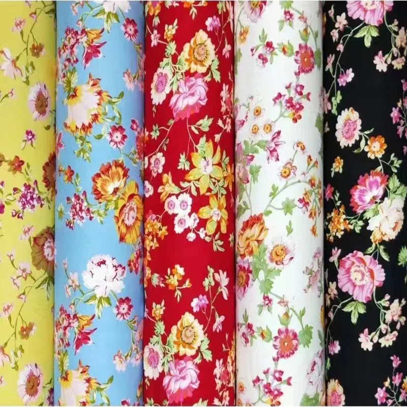 Ready Goods Rayon Challis Fabric Viscose Printed Fabrics In China