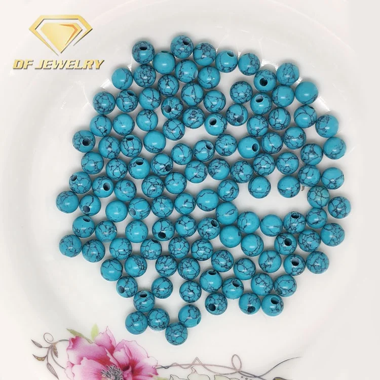 Wuzhou Factory Hot Sale Large Hole Turquoise beads