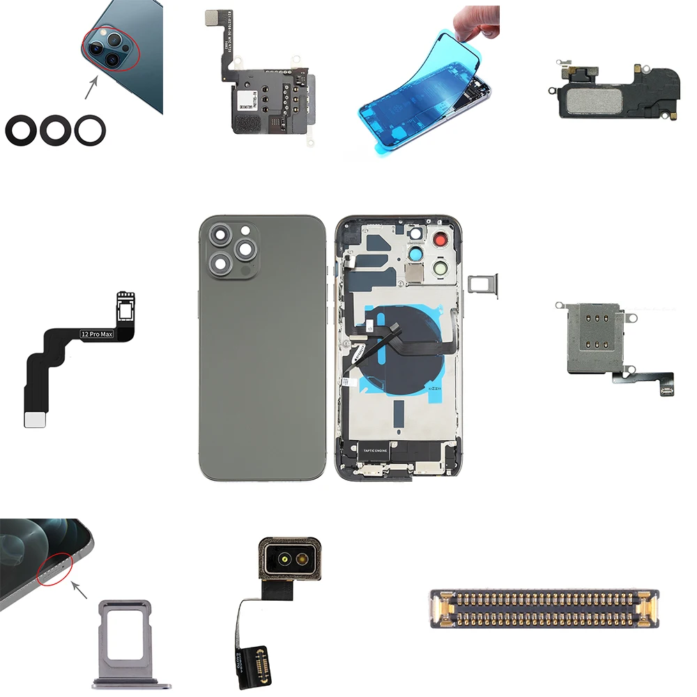 Mobile Phone USB Charging Port Dock Connector Charger Flex Cable For iPhone 6 7 8 11 X Xr Xs Max 12 Mini
