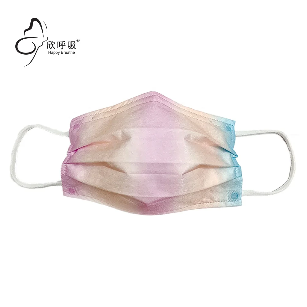 Wholesale newly designed and creative spunlace non-woven fabrics individually packaged disposable face mask