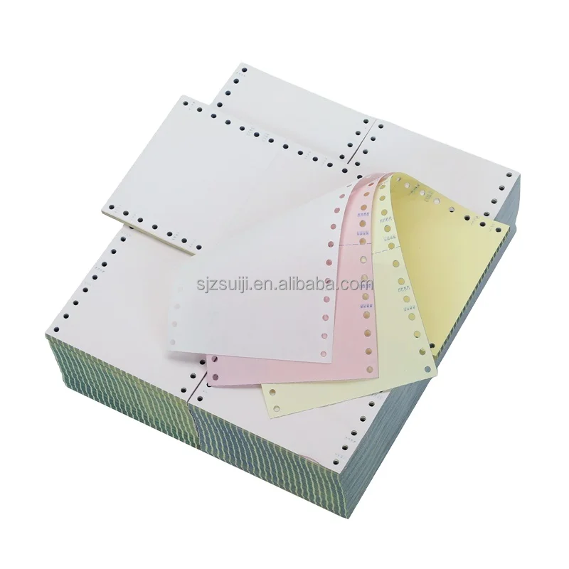 Ncr Computer Copy Roll A4 Printing Size 3 Ply Ream Continuous Sheet Printer Thermal Machine 0% Jumbo  Parasindo Carbonless Paper