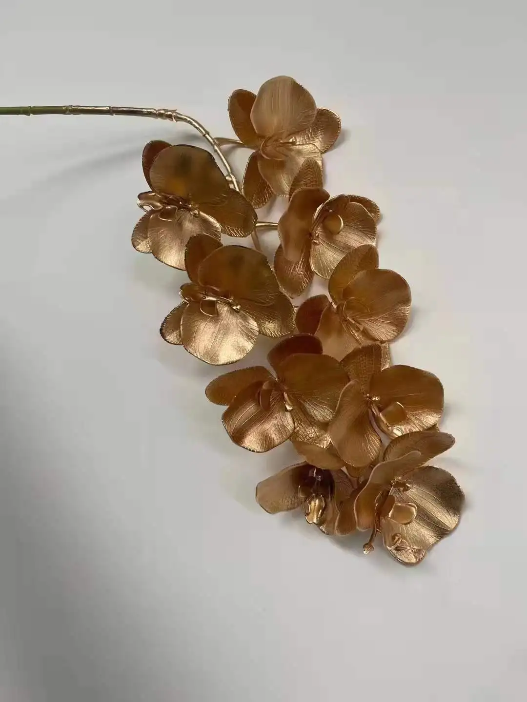 Hot Sale Gold Flower Artificial Eucalyptus Leaves For Wedding Home Decoration