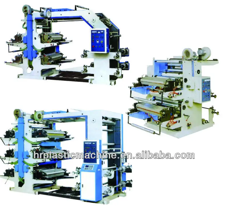 
2019 Ruian HuaRui YT Types Semi-Automatic Six Colors Flexography Printing Machine 