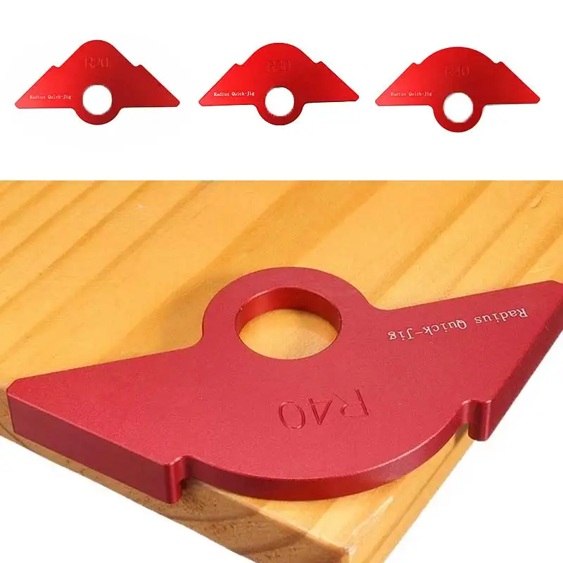 ZJD-BT023 Anodized Red Aluminum Alloy Portable Other Hand Tools Radius Quick Jig Wood Working Tools in Carpentry