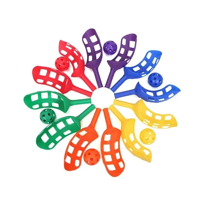 Cheap Durable Outdoor Toys Plastic Scoop Ball Catch Set Catch Ball Game Funny Sport Game Scoop Ball Catch Set For Kids