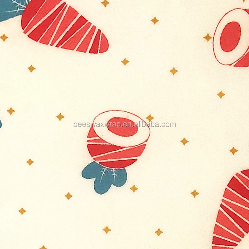 Manufacture custom eco friendly reusable vegan soy wax food wrap 3 pack