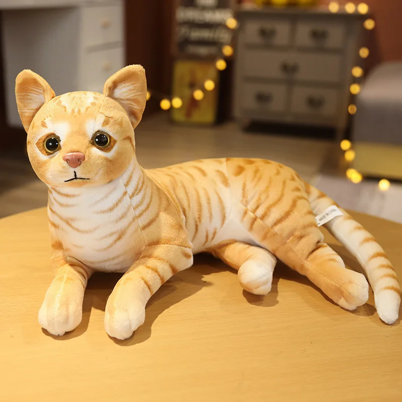 Моделирование милая мягкая игрушка ленивый кот реалистичный Кот плюшевая кошка