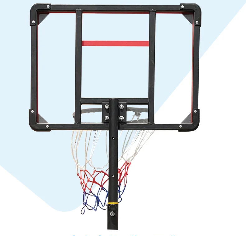 Customized Adjustable Portable Basketball Hoop stand with nylon rim for indoor outdoor court equipment