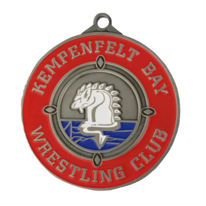 Wholesale Copper Bicycle 3d Design Sports soccer trophies and medals