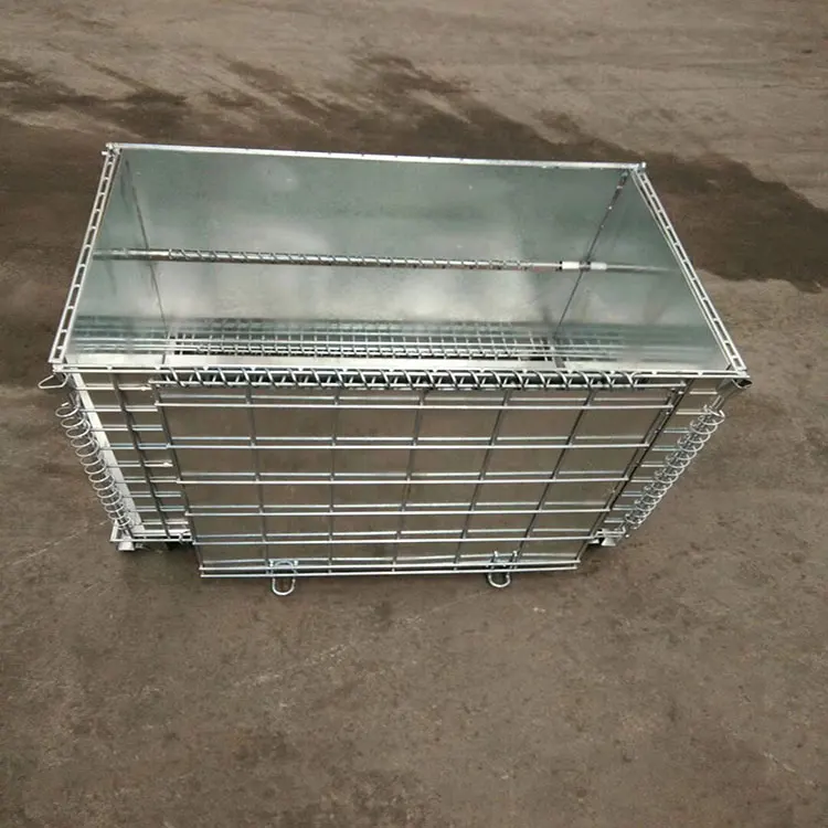 Euro Wire Mesh Storage Pallet Reptile Cage Used Shipping Logistic With Plastic  Bezel