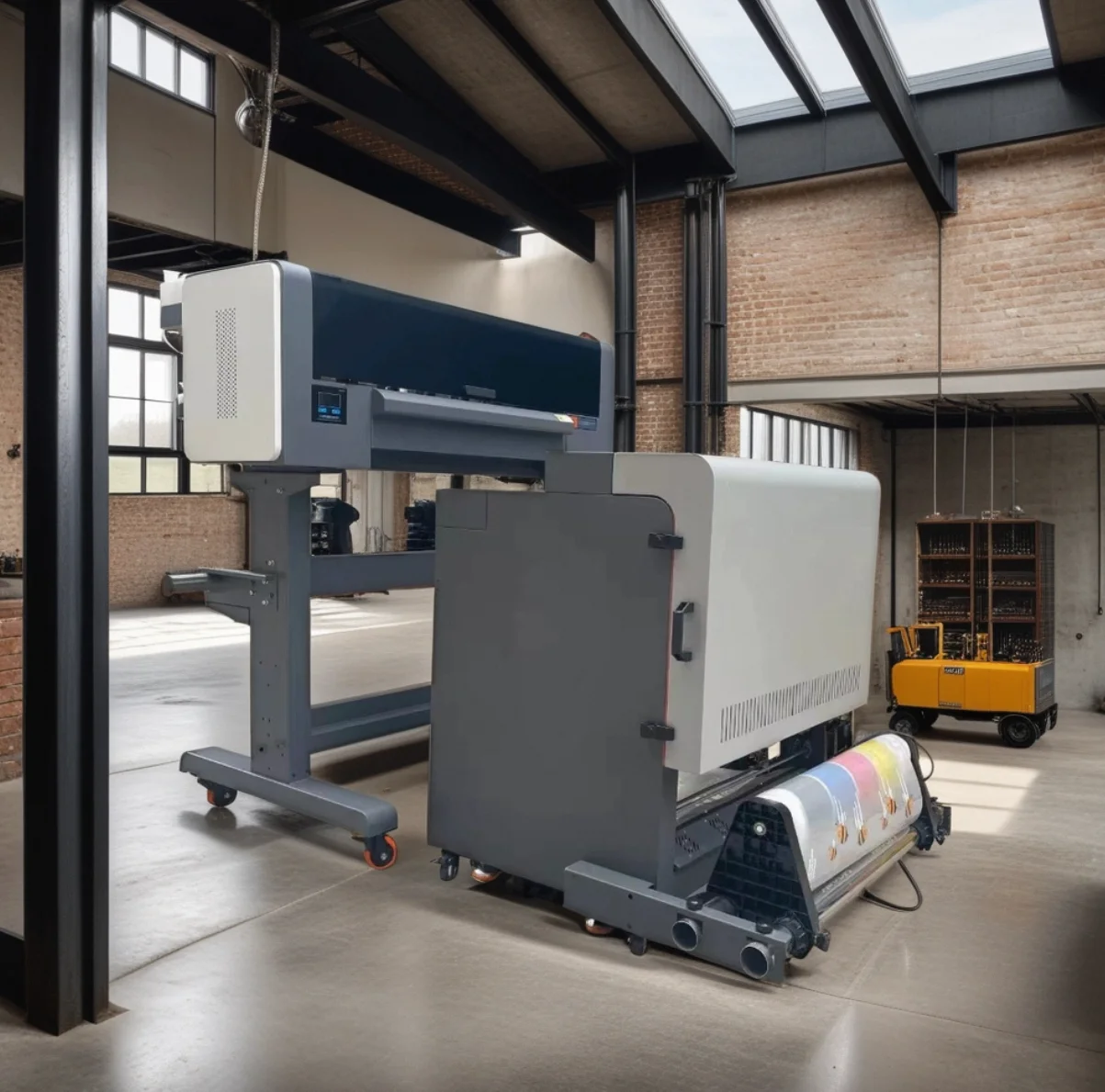 Good Price 60cm double-head white ink offset heat stamp dtf printer personalized custom t-shirt sweatshirt shaker powder machine