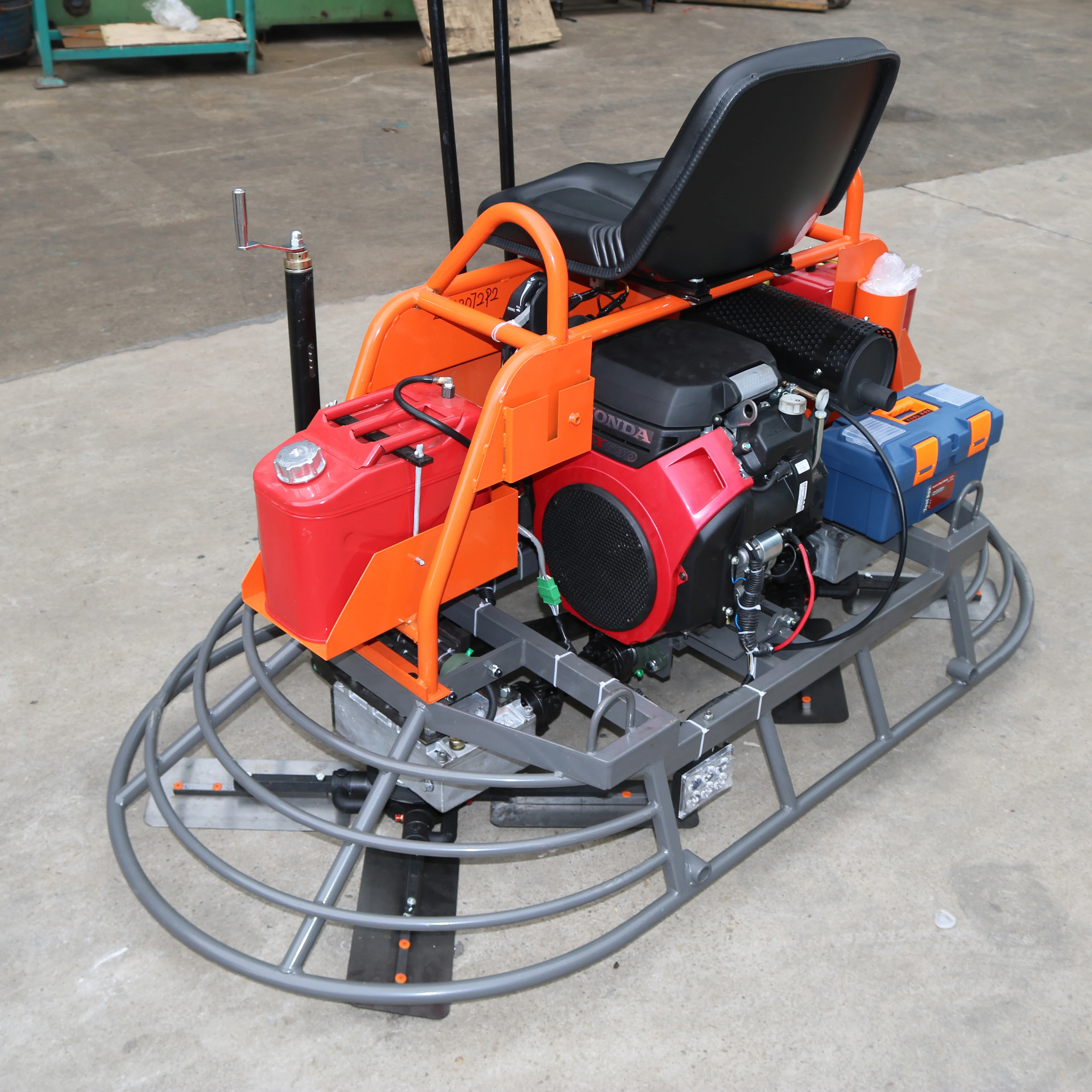 Easy Operate Gasoline Engine Ride-on Power Trowel Machine Power Troweling Machine For Road Construction