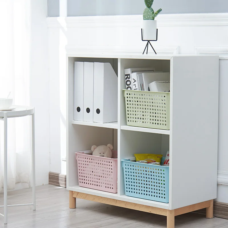 Hot selling new product home organizer basket plastic household storage box with handle