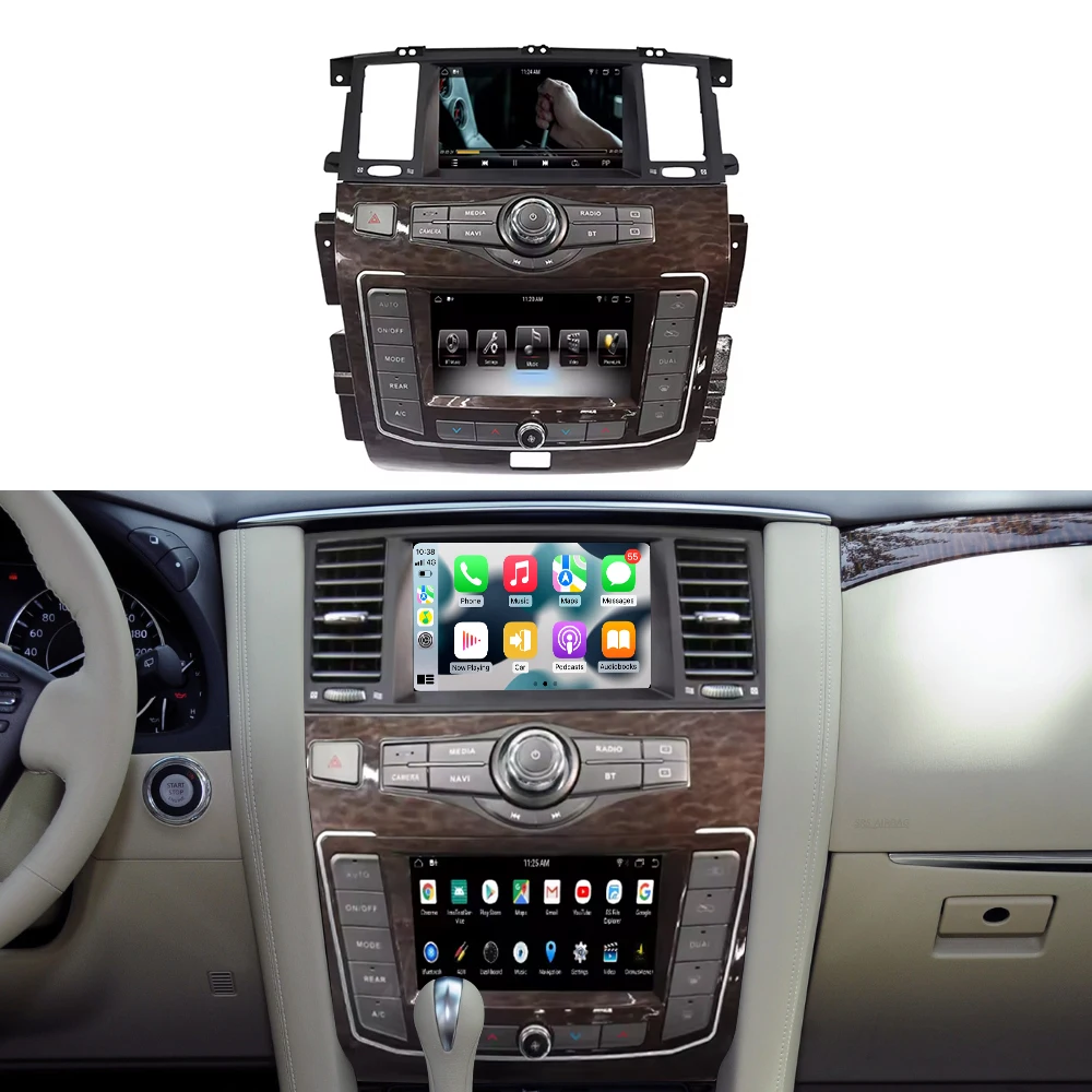 2023 Версия 8 дюймов для Y62 Nissan Patrol 2010 - 2020 Android Автомобильный GPS навигатор Авто радио головное устройство мультимедийный плеер стерео