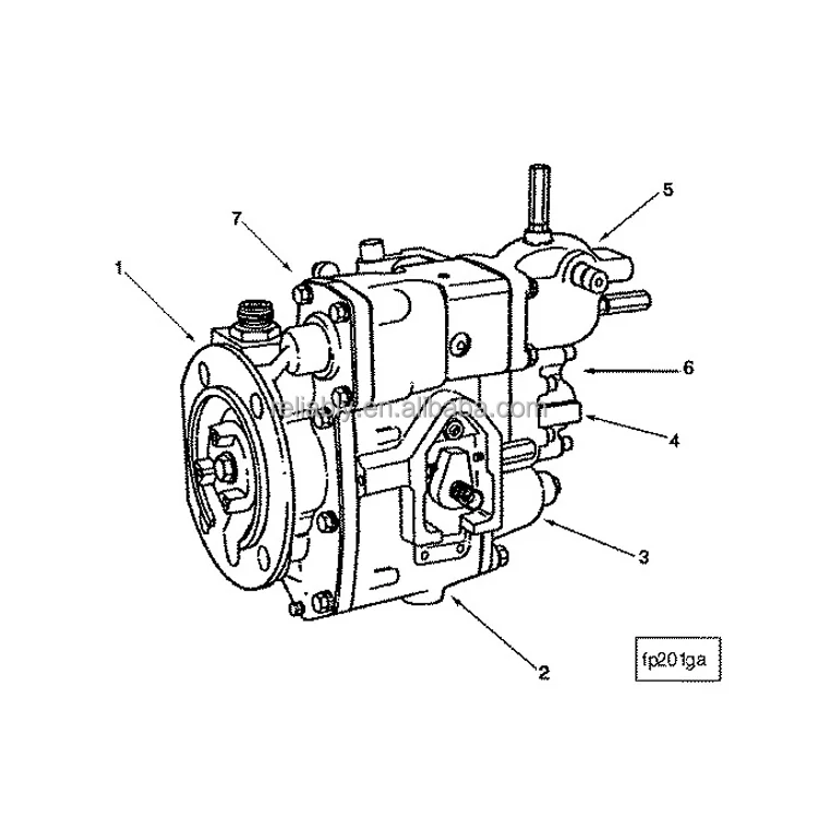 Original Transfer   Cummins Engine 4bt Fuel Injection Pump 3638569 3655100