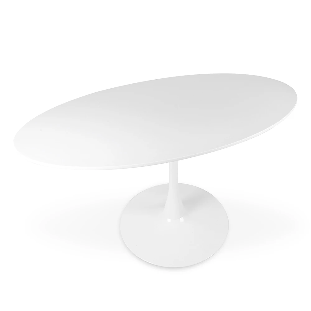 Wholesale white round wood dining table wooden kitchen table