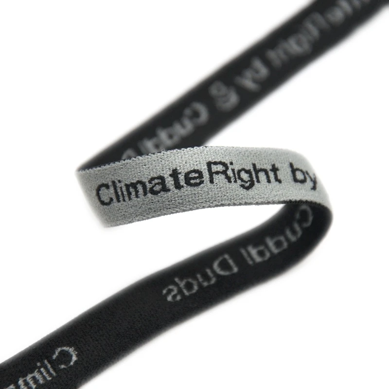 10mm Manufacturer Wholesale Custom Logo Nylon Jacquard Webbing Elastic Band For Underwear And Clothing