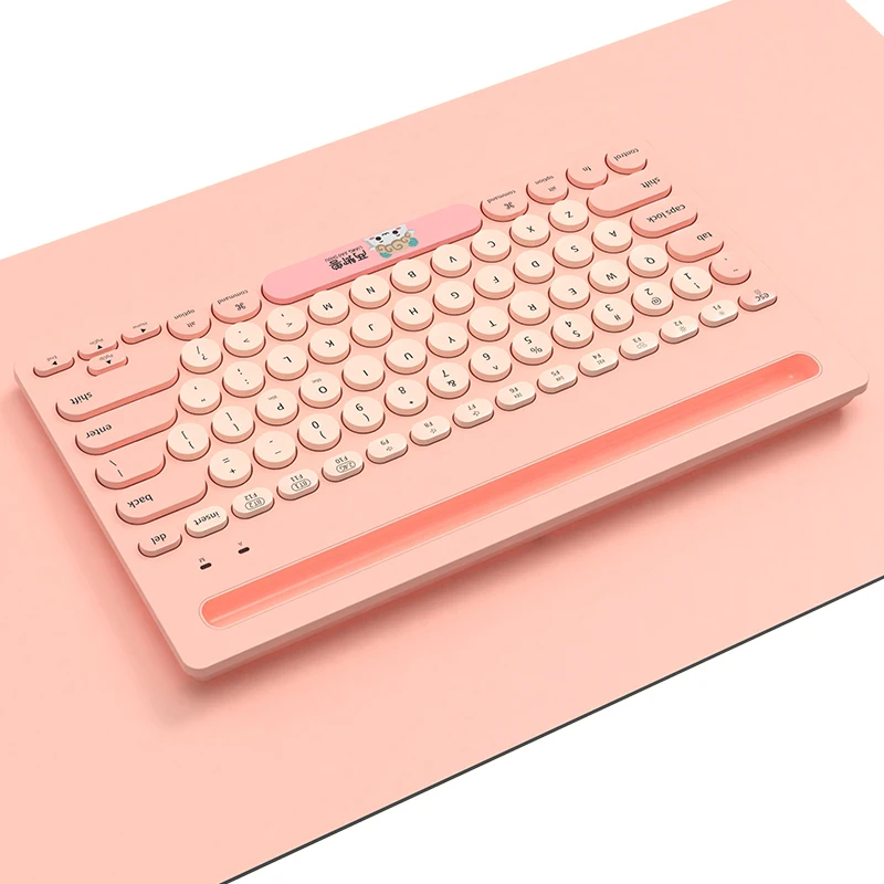 NACODEX 320i Cute Round keycap Custom BT Wireless Keyboard for iPad Android IOS compact Office mini keyboards