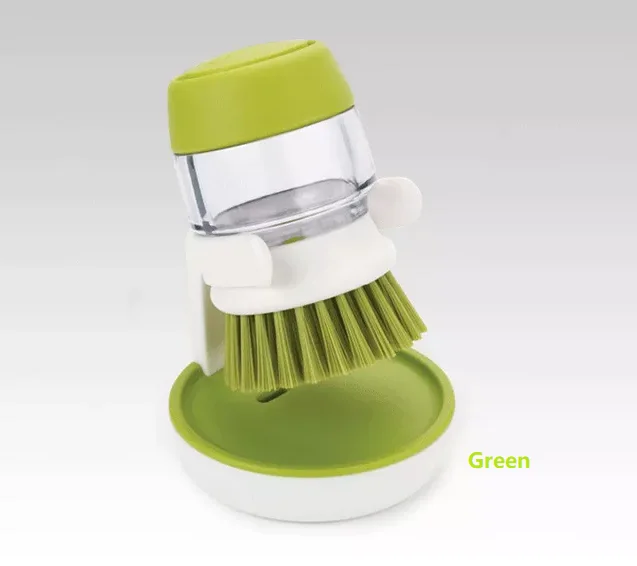 Hot-selling Soap Dispensing Brush Dish Cleaning brush Kitchen  plastic scrubber brush for Dishes Pots Pans Sink Cleaning