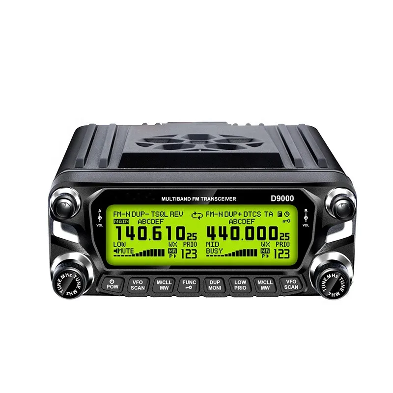 Hot Sale D9000 50W Car Walkie Talkie 50km Dual Band U/V Mobile Radio HF Transceiver 136-174MHZ 400-520MHZ Car Radio Base Station