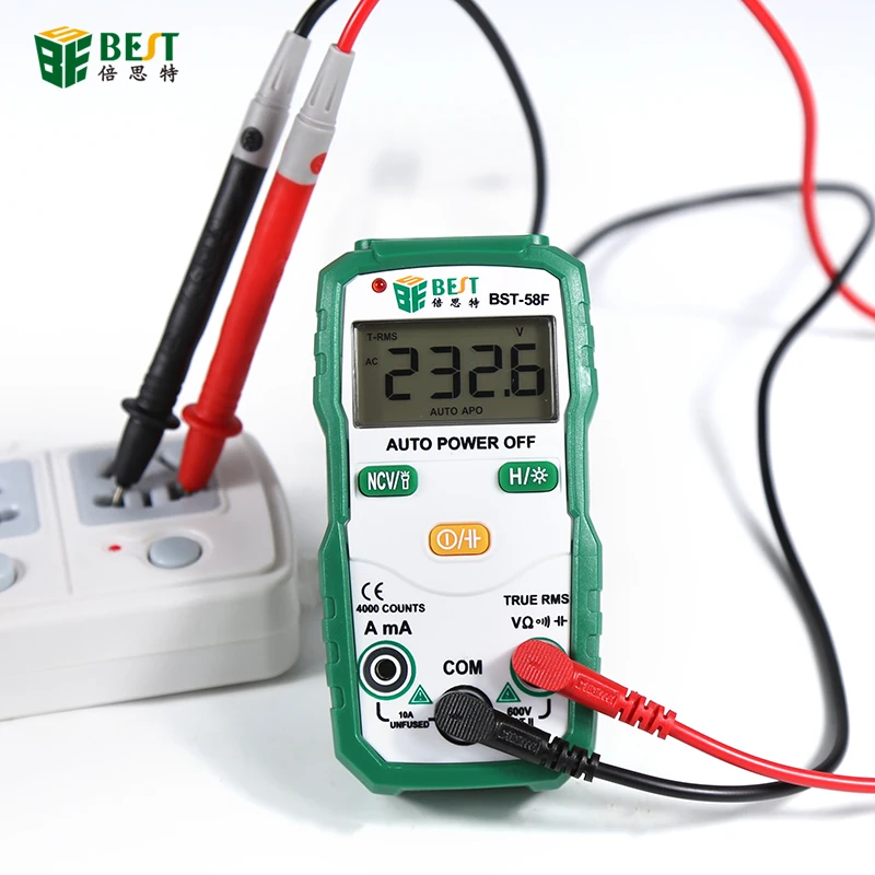 Digital Multimeter tester autoranging True rms automotriz multimetro with NCV DATA HOLD LCD backlight+Flashlight