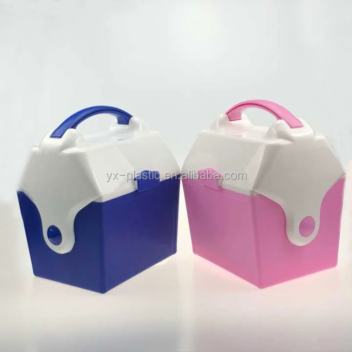 BPA free plastic lock lunch box with handle