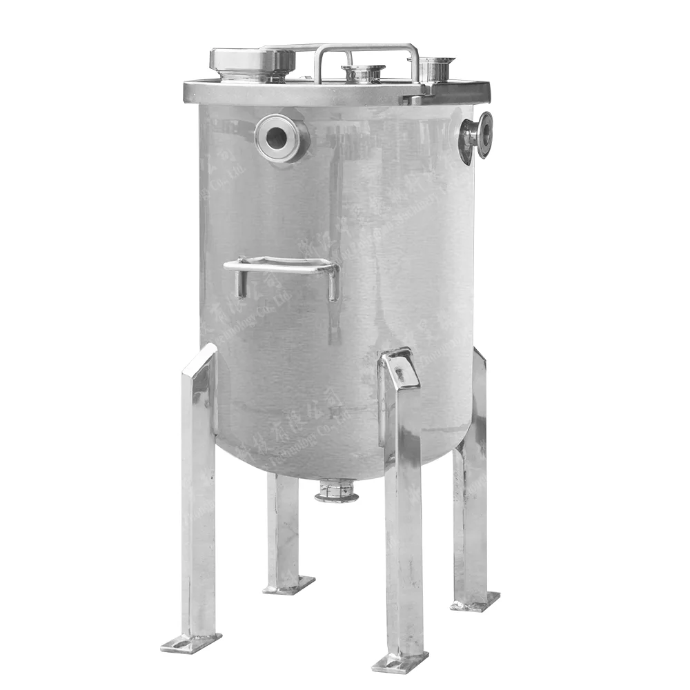 Food grade Mini capacity 100L Stainless Steel Vertical Surge Tank storage tank for Dairy Cosmetic