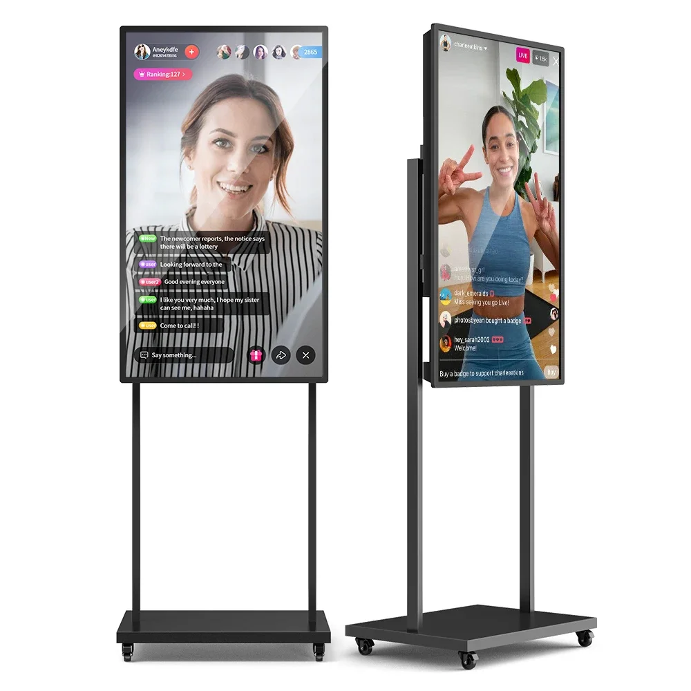 Hot Sale Mobile Live Broadcast Large Screen Projection Machine Tiktok Anchor Digital Signage Player