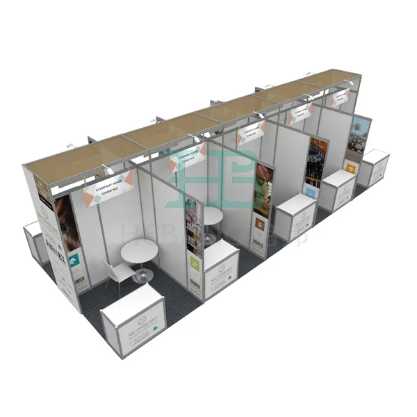 8 Way Upright Aluminum Customized Exhibition Booth Display Booth