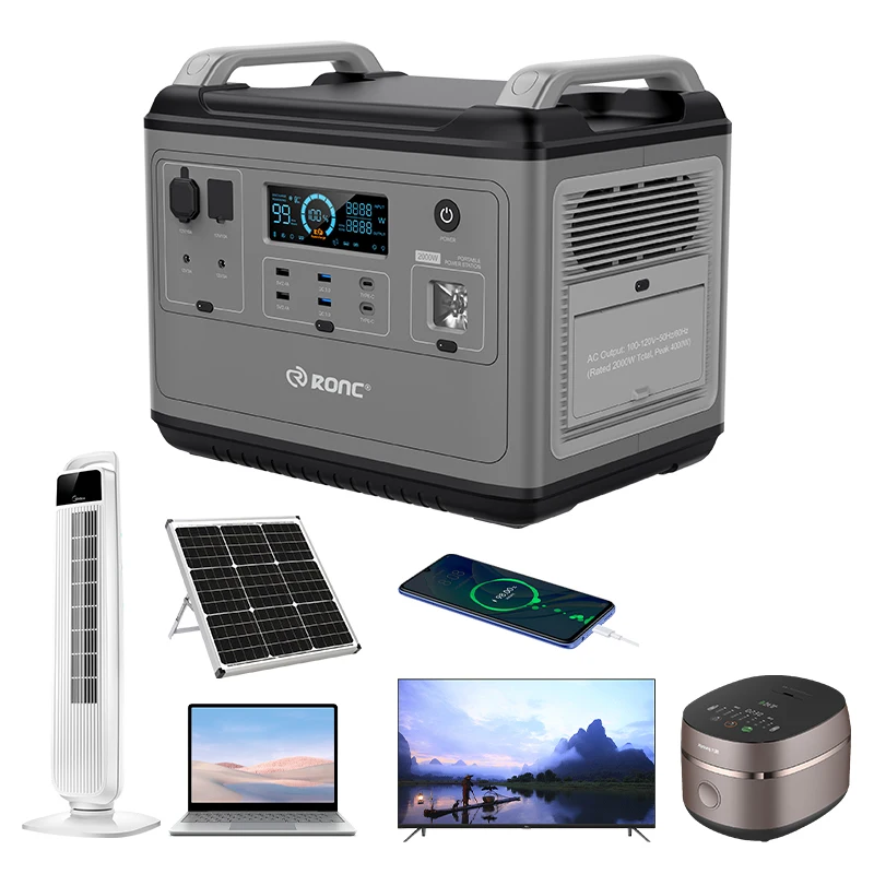 Power Station 300W 600W 1200W 2400w Solar Power System Energy Storage Battery Outdoor Camping Fast Charging Power Banks