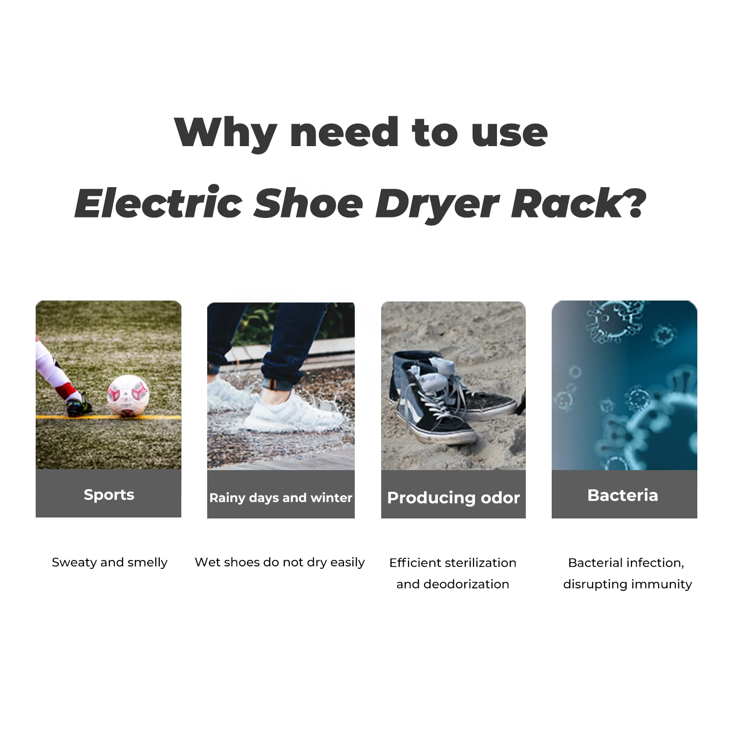 EVIA Professional Low Noise Odor Eliminator Electronic Shoes Dryer Heater Machine