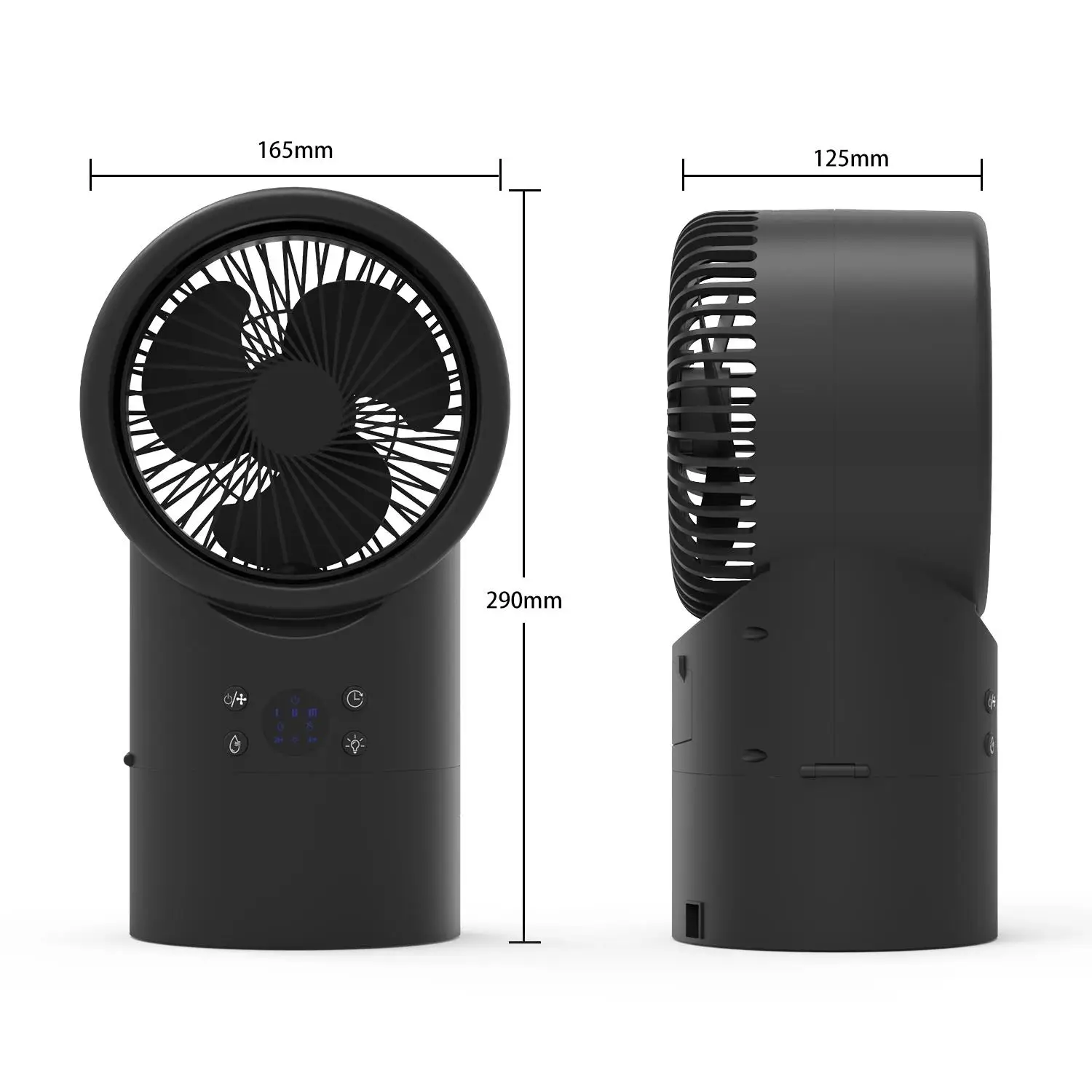 JR Portable Air Cooler Humidifier Fan With 3 Wind Speeds Desktop Air Conditioner