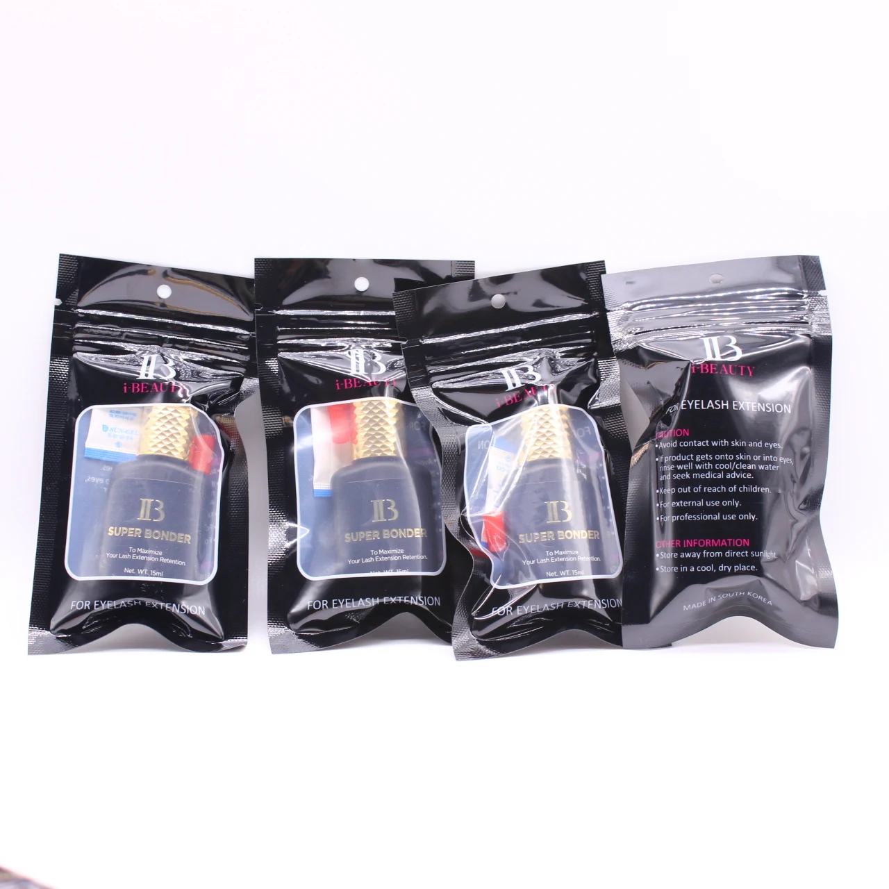 ibeauty eyelash glue Booster korea eyelash extensions Adhesive bonder Wholesale price i-Beauty ib Super Bonder 15ml glue
