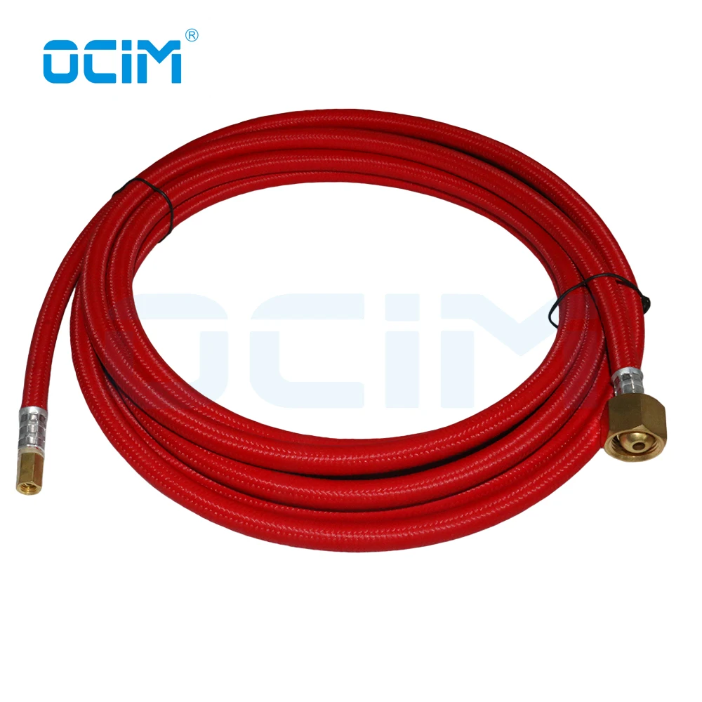 Tig Water Cooled Torch WP20 Cable Red Soft Hose 4M  With M16*1.5 Connector