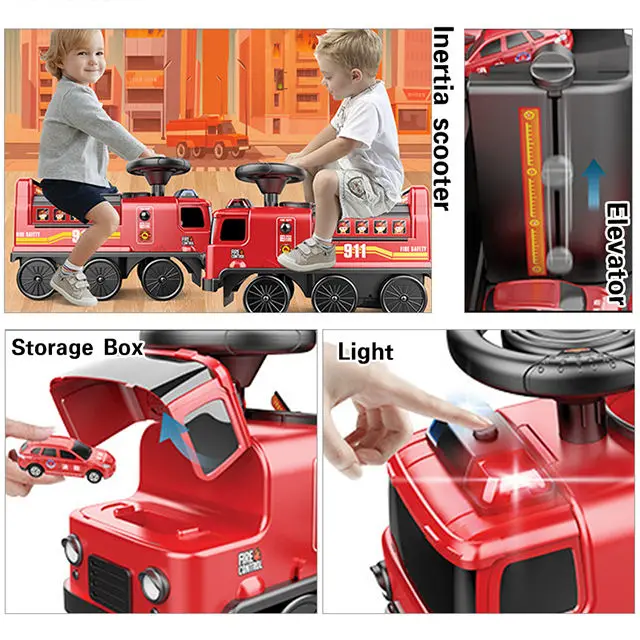 Baby Multi-function Car Toy Educational Garage Parking Lot Toy Sliding Baby Car Ride On Car For Kids