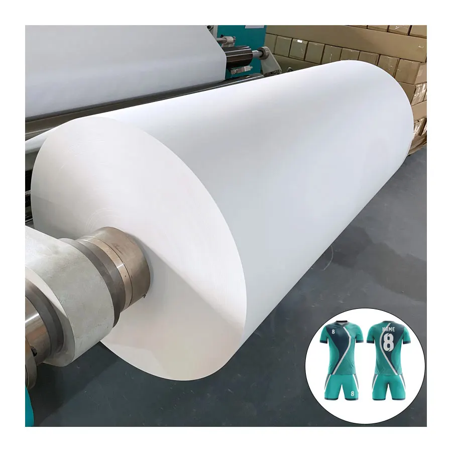 High Rate Fast  Quick Dry Wholesale Factory Sales Directly  Sublimation Paper Jumbo Roll for Sublimation Heat  Transfer