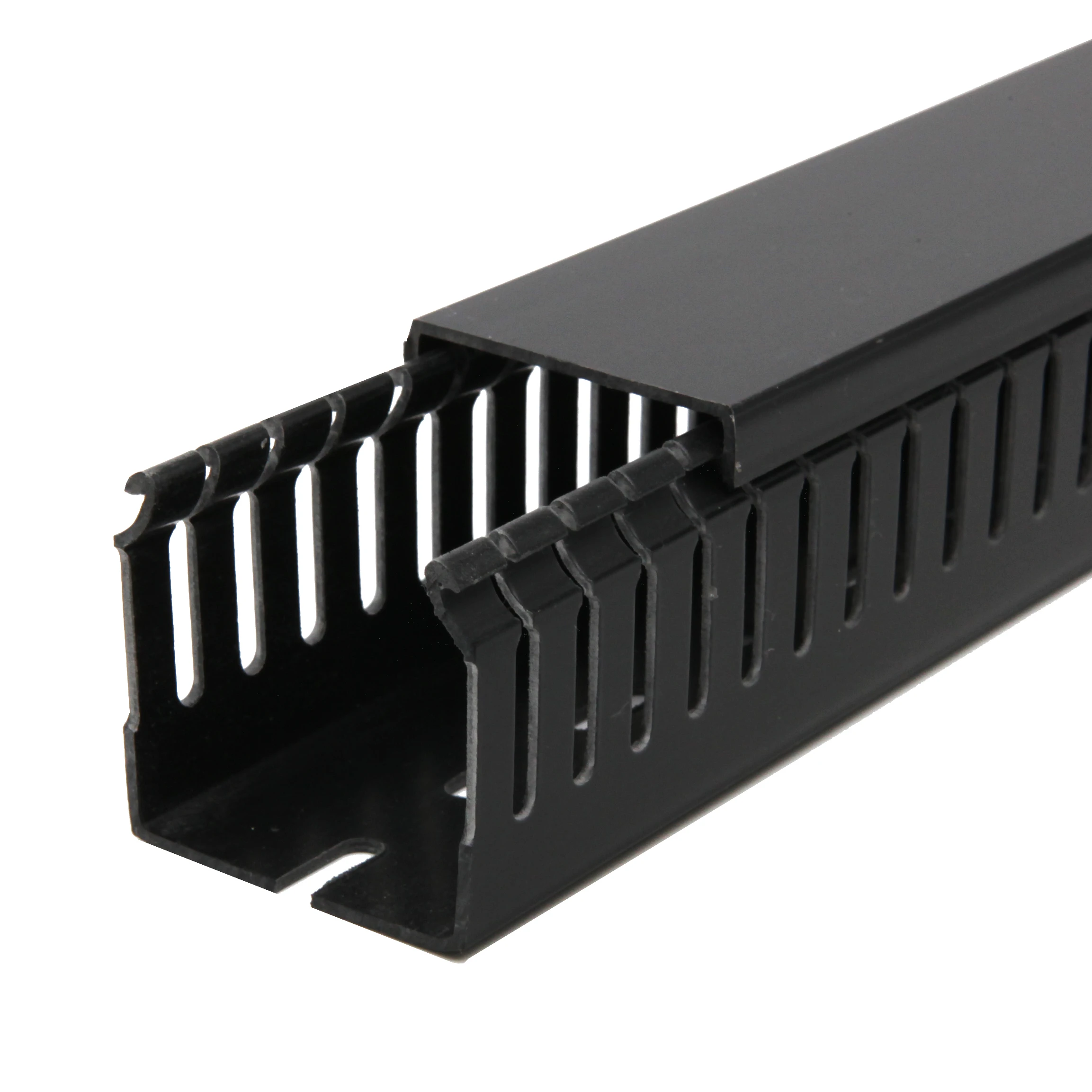 YORH-PEEO High Density Under Desk Tray Black Cable Management Raceway with Cover