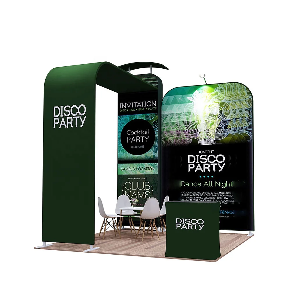 Exhibition Stands Design Service For Quick Show Popup Quick Show Tube Rack Banner Stand