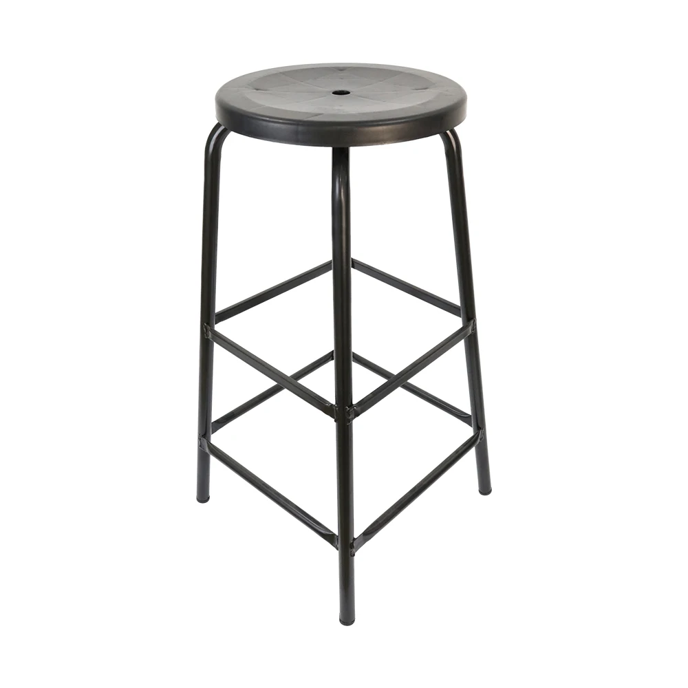 Qxr Q-FWSPP70B оптовая продажа 70 см высотой, с застежкой на двойную металлическую трубка Усиленный Черный Анти-статический круглый ОУР Рабочий Стул