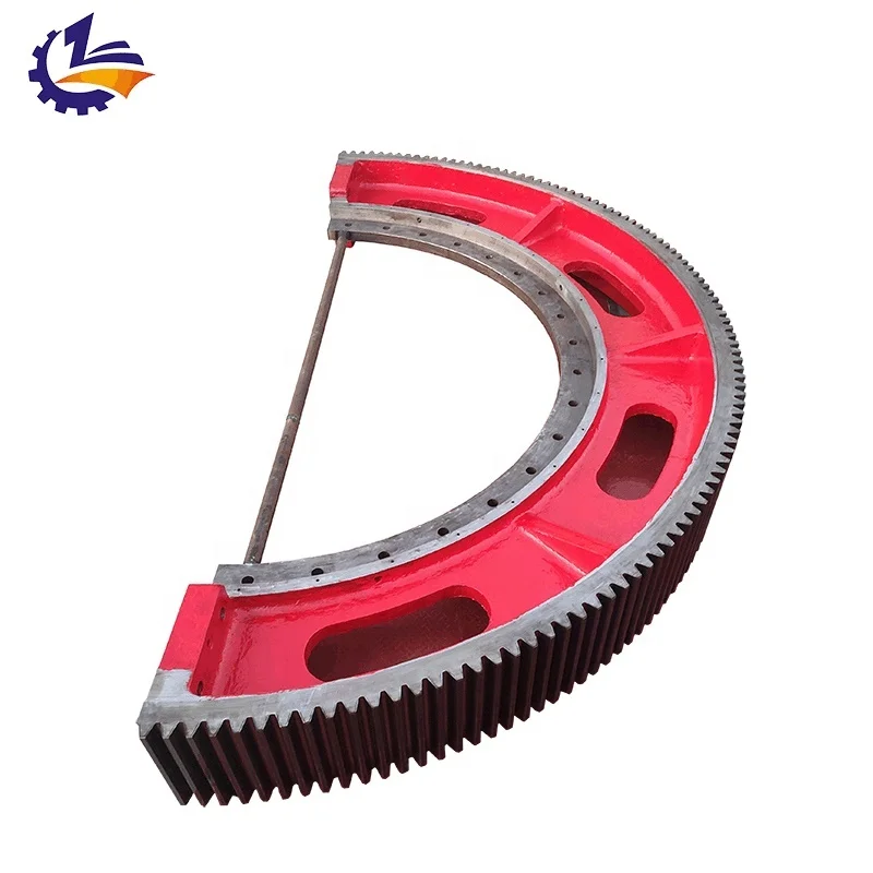 XinxiangYiming OEM custom casting ball mill rotary kiln large diameter gear cement grinding ring gear