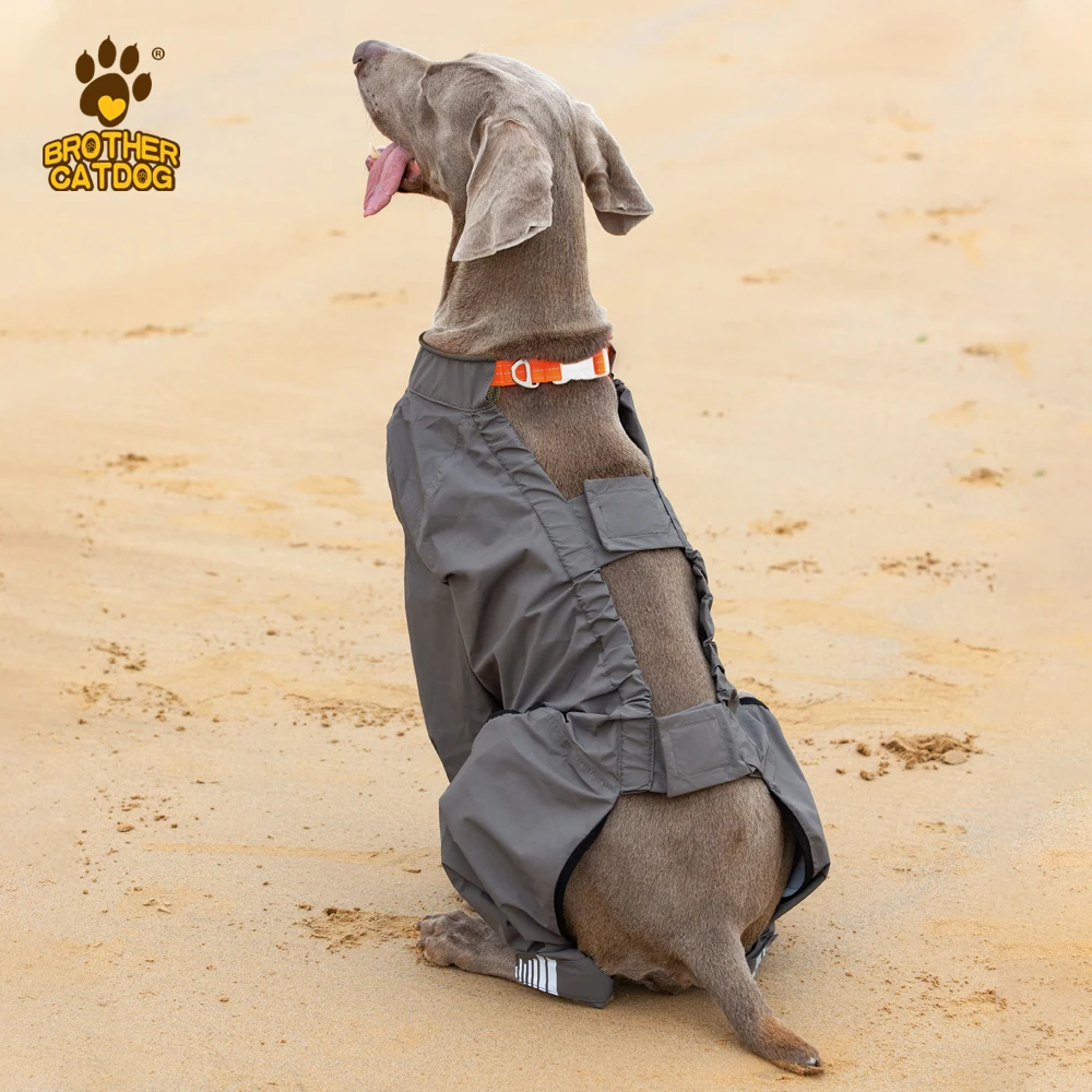 Hoodies dog raincoat and pants set Wholesale legs and body reflective all-inclusive pet raincoat
