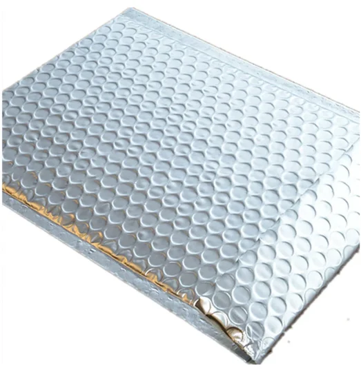 High Quality Custom Cheap Shipping Supplies Bubble Bag Bubble Mailer with Clothing Glass Black Metallic Bag Packaging Zxs-200507